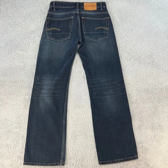 G Star Raw Jeans Men's 30 Dark Wash Straight Leg Premium Italian Denim Originals - Picture 2 of 11